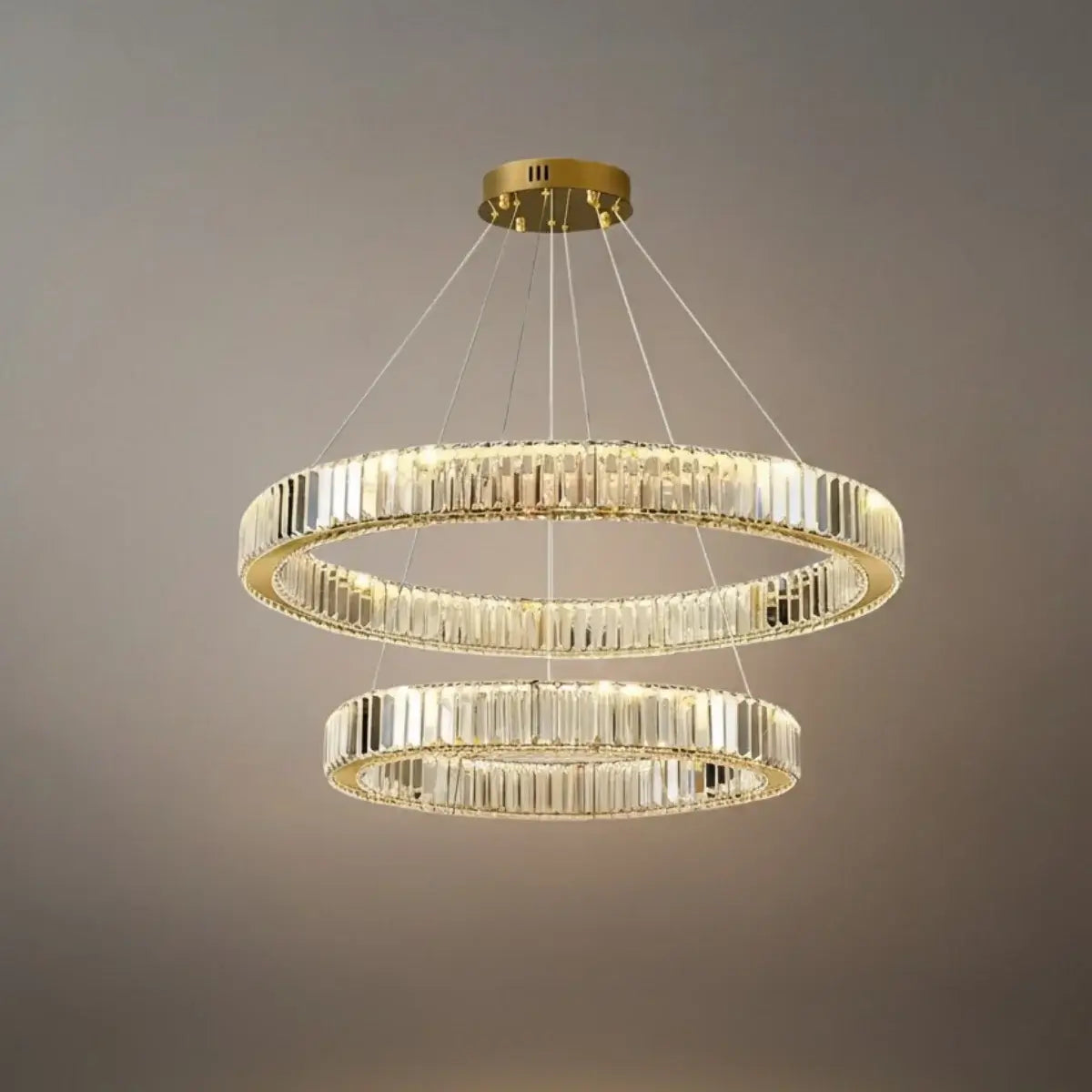 Modern Interlaced Ring Pendant Light